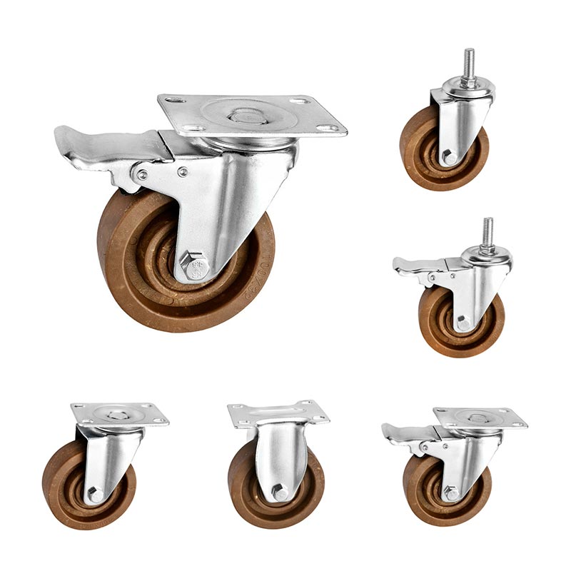 Roulettes haute température à usage moyen 280 ℃