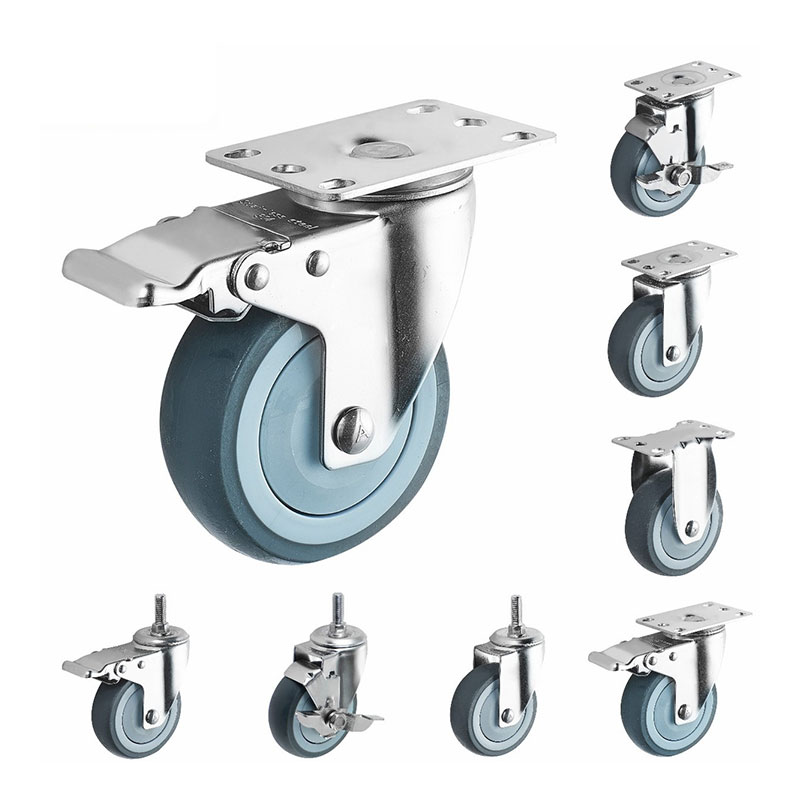 Sus304 Casters industriels de service moyen TPR